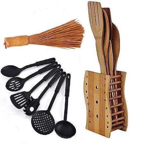 product_image_name-Generic-Wooden Spoons + Non-stick Spoon + Ewedu Broom-1