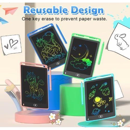 product_image_name-Generic-Children LCD Writing Tablet Pad - Colorful Erasable Drawing Doodle Board -6