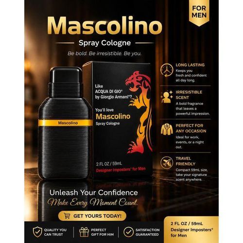 Generic MASCOLINO SPRAY COLOGNE - 59ml NAFDAC: 02-7620