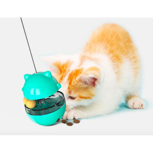 Cat Tumbler Toy Interactive Cat Food Tumbler Toys with Ball Slow