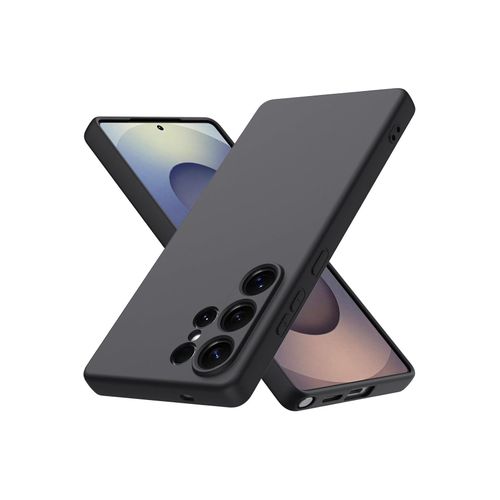 product_image_name-Generic-Samsung Black Silicone Phone Case for Galaxy S25 Ultra.-3