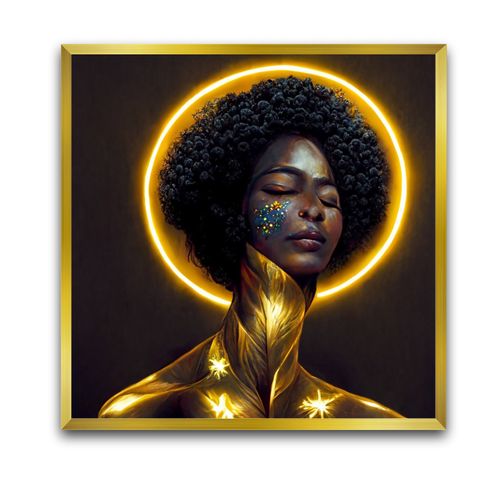 Wall Art Glowing Golden Lady Wall Art Frame Jumia Nigeria