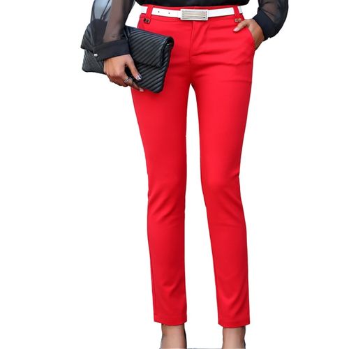 Cheap Fashion Trouser Stylish High Waist Pockets Bodycon Cropped Women  Pencil Pants Casual Office Style Trousers  Joom