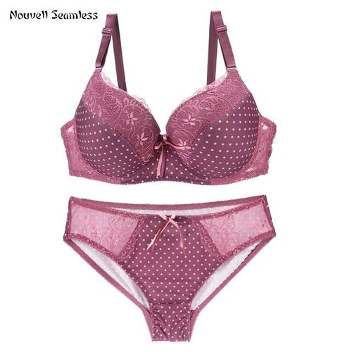 Generic Nouvelle Seamless Sexy Lace Straps Plunge Push Up Bra Women  Underwear Plus Size Lingerie Bcde Cup Underwire Brassiere