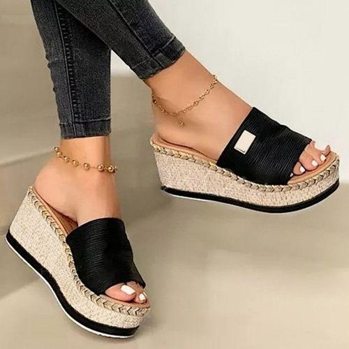 Beach wedge flip flops hotsell