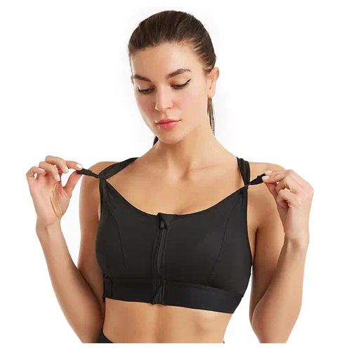 Fashion Ladies Nursing Mother Sports/Gym Bra Top (Black)