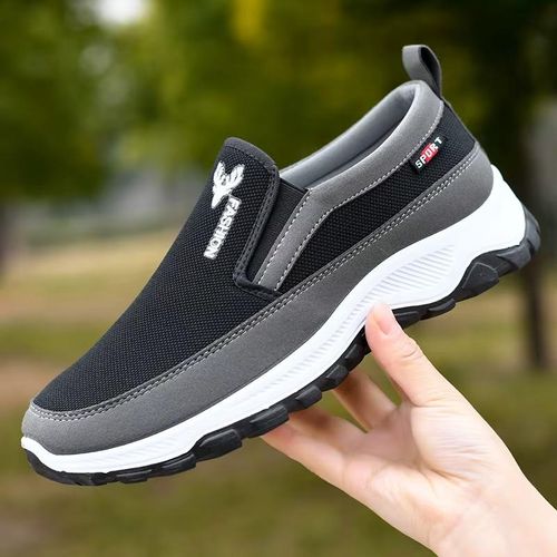 product_image_name-Fashion-Mark Casual Slip-on Shoes - Black-1