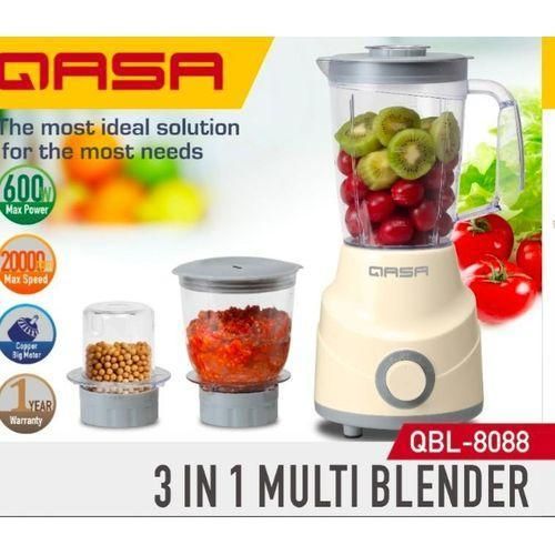 Qasa in-1 Multi Blender (QBL-8088) – 600W High-Speed Blender & Grinder - image 2