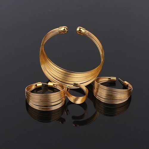 Fashion Quality Wire Costume Women Jewelry Set Accessories Female Gold ...