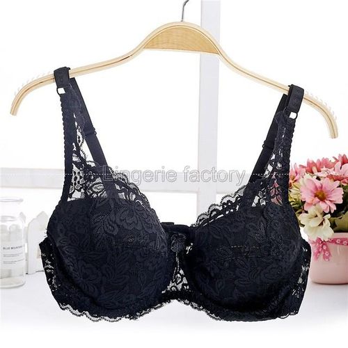 Generic B C D Plug Size Deep V Lace Bra Wire Thin Underwear Sexy Lingerie Soft  Bras For Women Hot