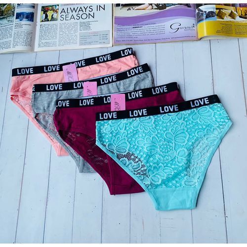 Fashion Ladies Sexy Panties (set Of 6) For M & L Hips