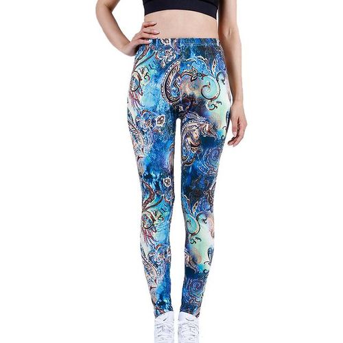 Generic Cuhakci Workout Stretchy Trousers Leggins Sportswear Printing Pants  Women Silm Clothing Ladies Fitness Legging