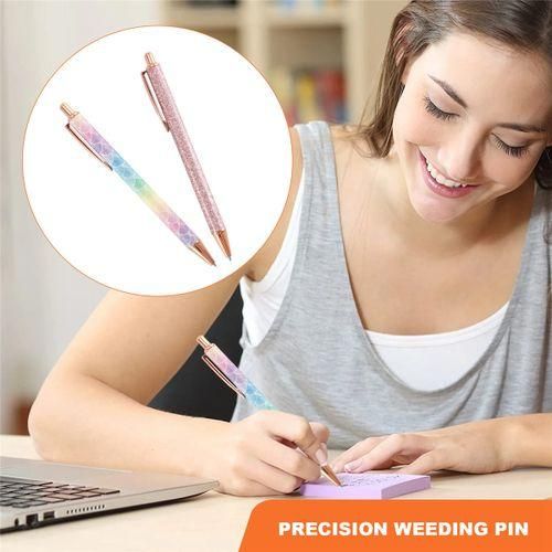 2 Pcs Glitter Weeding Pen Fine Point Pin Pen Weeding Tool for Vinyl 