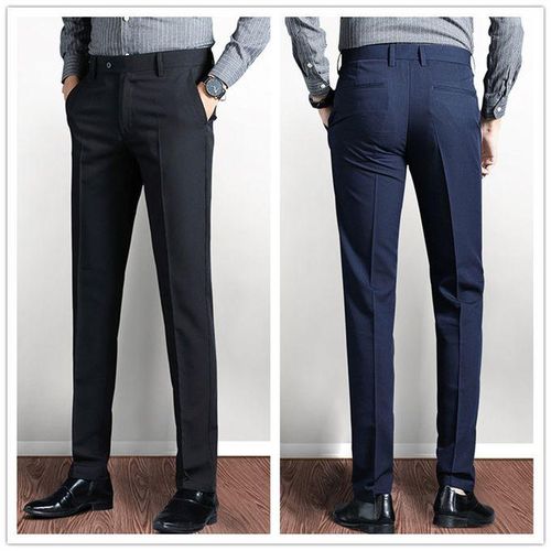 product_image_name-Fashion-2 IN 1 CORPERATE PLAIN SUIT TROUSER FOR MEN-1