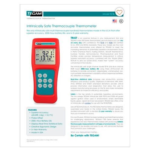 911B Thermocouple Thermometer - TEGAM