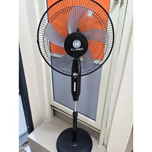 Generic ZL-198 Rechargeable/Solar Fan with Panel & Remote Control - (1 Piece) - image 2
