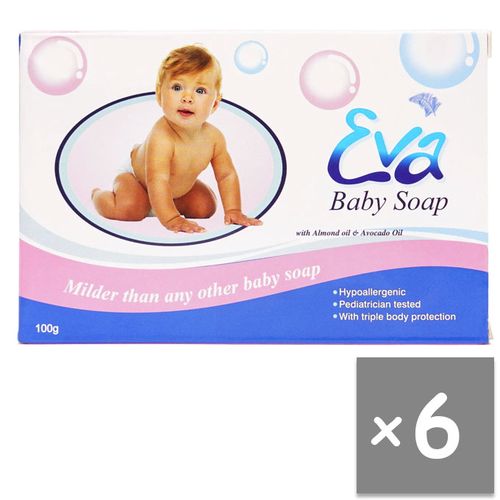 Eva Soap Baby Soap 100g (pack of 6)
