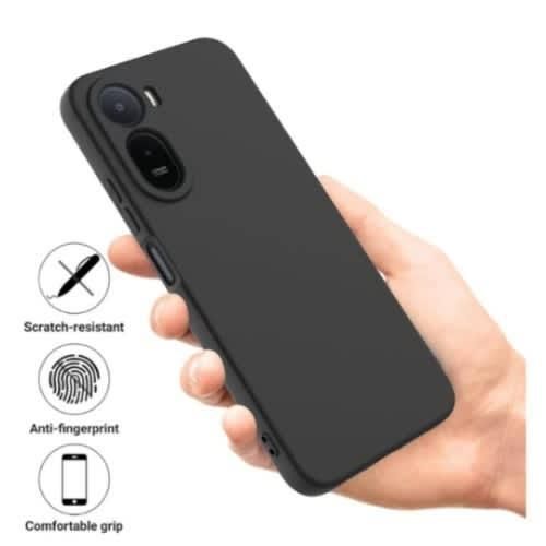 Generic Silicon Back Case For Redmi A7 Pro - Black - image 2