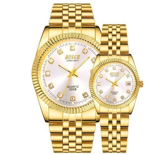 product_image_name-Fashion-Top Luxury Lovers' Couple Gold Watches-1