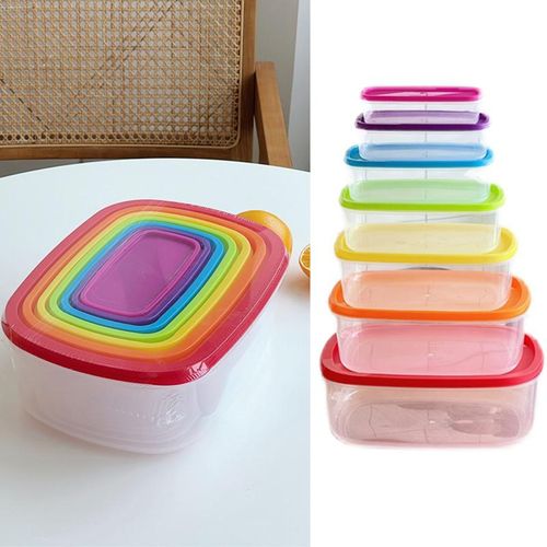 Food Storage Container Kitchen Organizer Box Storage Plastic Transparent  Sealed