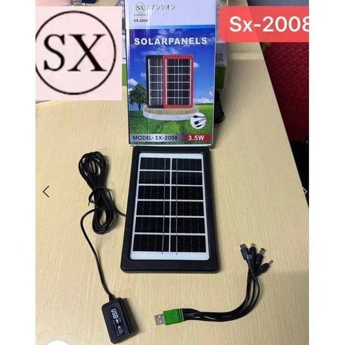 product_image_name-Generic-3.5W SOLAR CHARGER POWER BANK + USB MULTI-CABLE SET-1