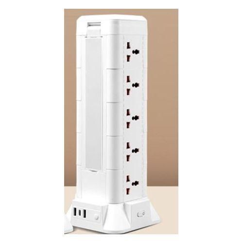 Generic 2500W high power Heavy Duty Socket - 2USB + PTypeC Output + wireless charger top + folding desk lamp - image 2