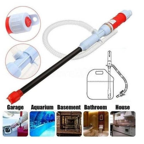 Auto Liquid Transfer Siphon Pump For Fuel, Oil, Water And More, Battery Operated Powered