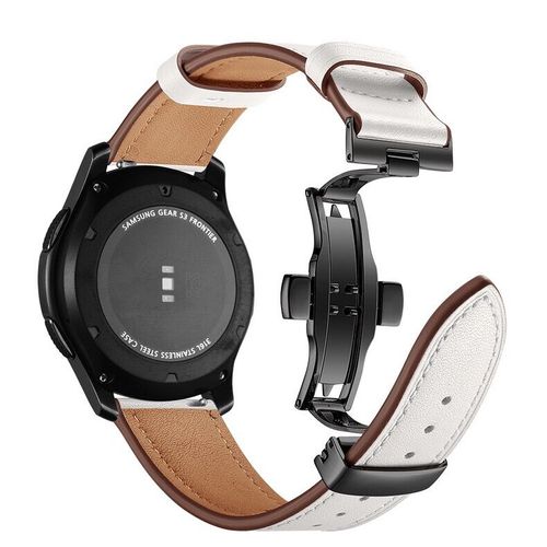 Dark Brown Leather Band for Samsung Galaxy Watch 3 Active 2 