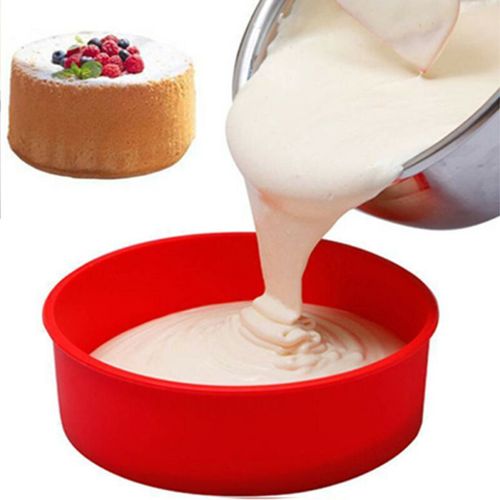 1 Silicone 8-inch Round Silicone Cake Baking Mold Baking Utensil