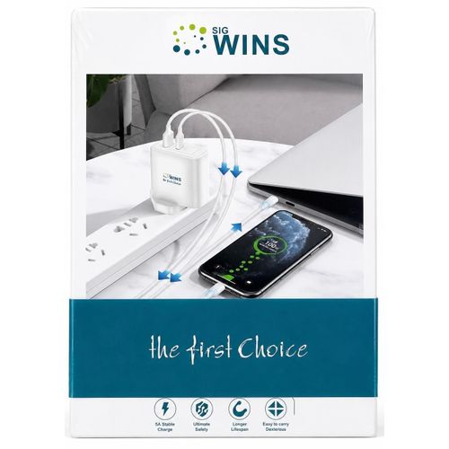 Generic 45W Ultra Speed Fast Charger – USB-C & USB Dual Port Wall Charger - image 2