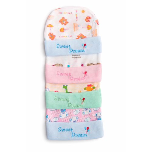 product_image_name-Fashion-4 Pack Newborn Baby Multicolour Cap -1