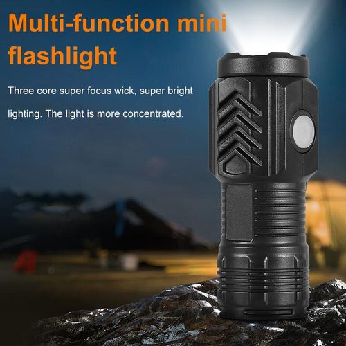 Generic Mini Flashlight Mini LED Torch Work Light Super Bright USB Rechargeable
