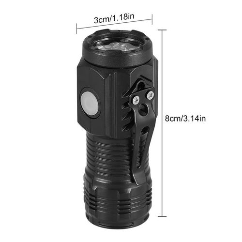 Generic Mini Flashlight Mini LED Torch Work Light Super Bright USB Rechargeable - image 6