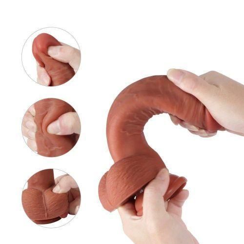 Vibrator Big BROWN Dildos Vibrators Sex Toy- Deep
