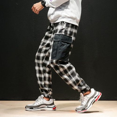 Tartan cargo trousers top
