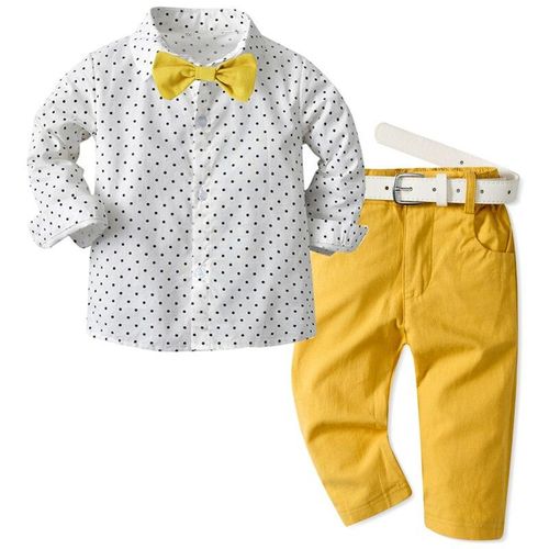 BTJX Toddler Kids Baby Boys Gentleman Suit Shirt Long Sleeve Bowtie Plaid  Suspender Pant Trousers Outfits 2PCS Set Clothes - Walmart.com