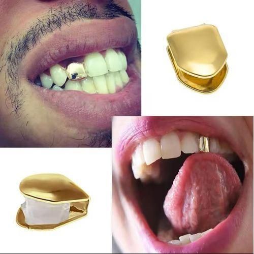 product_image_name-Fashion-TEETH GRILLZ UNISEX REMOVABLE PLAIN TEETH-gold-2