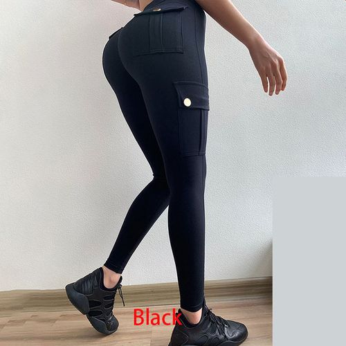 Fashion Net Red Pocket Fitness Pant Women Leggings Girls Tight Sexy Sports  Hot Pants