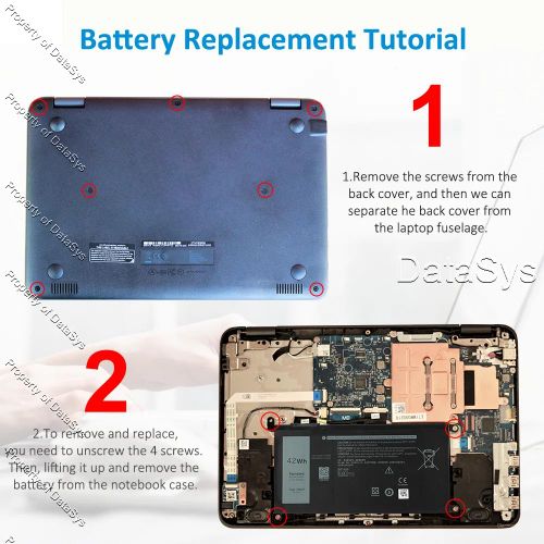DELL Chromebook 11 3189 Series Laptop Battery: (11.4V 42Wh). Compatible Part/Model Codes - 51KD7 - image 7