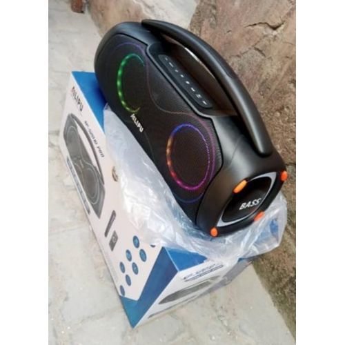 AILIPU Portable Bluetooth bass MP3 multimedia rechargeable speaker with 1 wireless mic - image 2