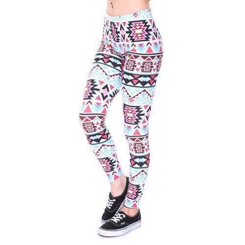 Aztec-printed-leggings.  Outfits with leggings, Leggings fashion