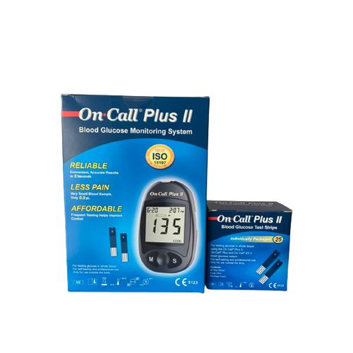 On Call Plus Blood Glucose Monitor Plus Strip X25 Jumia Nigeria