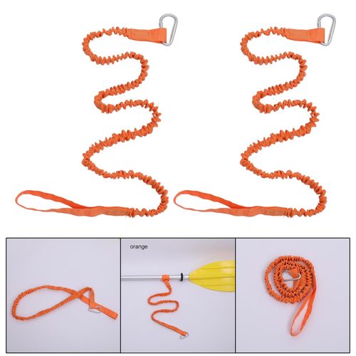 Generic 2x Tether Leash Canoeing Boating Fishing Orange