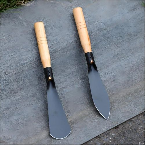 Generic 2 Pack Gardening Shovel Tool Set, Pointed and Flat Shovel for Digging Transplanting Planting Weeding