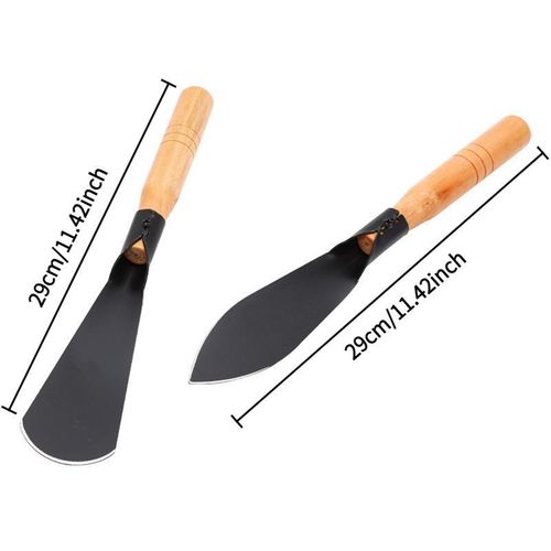 Generic 2 Pack Gardening Shovel Tool Set, Pointed and Flat Shovel for Digging Transplanting Planting Weeding - image 4