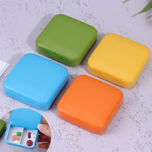 1pc Portable 6 Grids Medicine Box, Mini Pill Organizer, Plastic