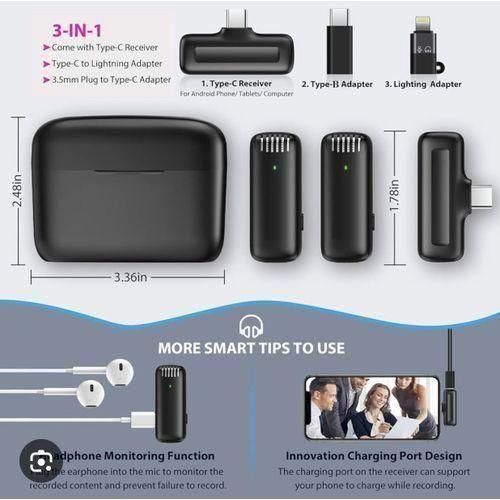 product_image_name-Generic-J13 Dual Wireless Lavalier Noise Reduction Microphone-4