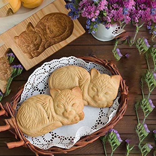 Shortbread Cookies Mold, Wooden Shortbread Mould