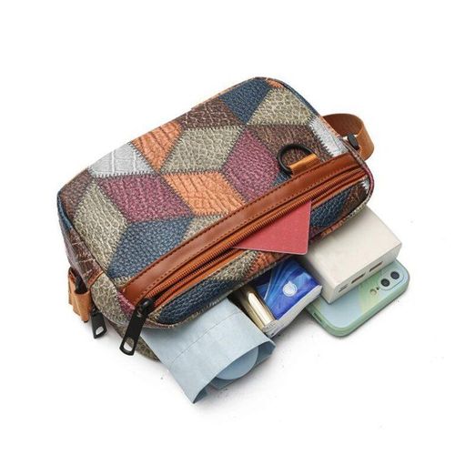 Fashion SYNTHETIC LEATHER UNISEX ADJUSTABLE STRAP SHOULDER BAG - image 2