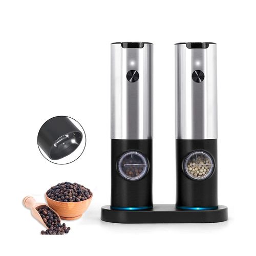 Rechargeable Electric Pepper And Salt Grinder Set One-Handed No